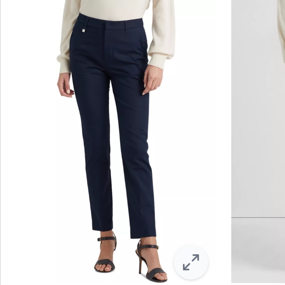 Lauren Ralph Lauren Navy Straight Leg Pants